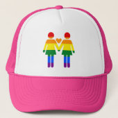 Regenboogvrouwen Trucker Pet (Voorkant)