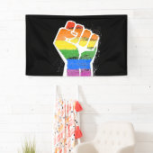 Regenboogvuist Spandoek (Insitu)