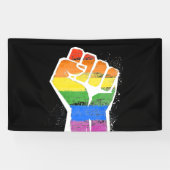 Regenboogvuist Spandoek (Horizontaal)