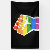 Regenboogvuist Spandoek (Verticaal)