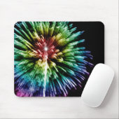 Regenboogvuurwerkmousepad Muismat (Met muis)