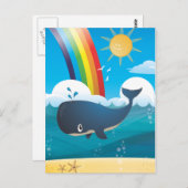 Regenboogwalvis Briefkaart (Voorkant / Achterkant)