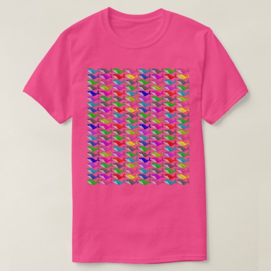 Regenboogwalvissen T-shirt (Design voorkant)