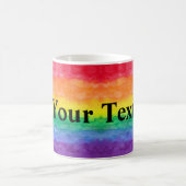 Regenboogwas met aangepaste tekst koffiemok (Center)