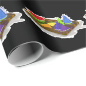 regenboogwatermeloen cadeaupapier (Rol Hoek)