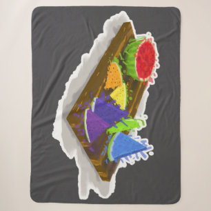 regenboogwatermeloen sherpa deken