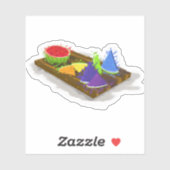 regenboogwatermeloen sticker (Vel)