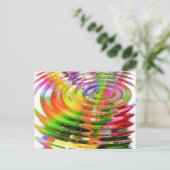 Regenboogwaterringen Briefkaart (Staand voorkant)