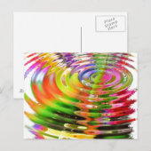 Regenboogwaterringen Briefkaart (Voorkant / Achterkant)