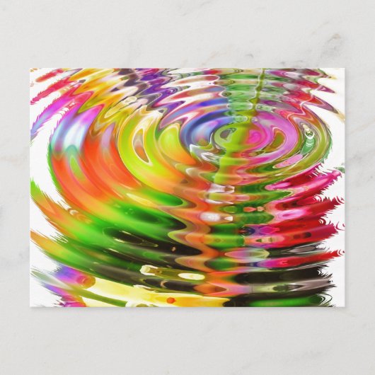 Regenboogwaterringen Briefkaart (Voorkant)