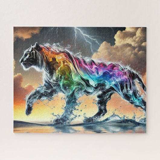 Regenboogwatertijger Legpuzzel (Horizontaal)