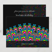 Regenboogwaterval - Fractale kunst Kaart (Voorkant / Achterkant)