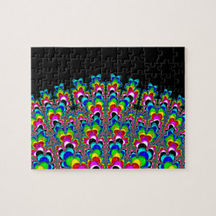 Regenboogwaterval - Fractale kunst Legpuzzel