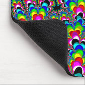 Regenboogwaterval - Fractale kunst Muismat (Hoek)