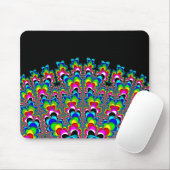 Regenboogwaterval - Fractale kunst Muismat (Met muis)