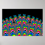 Regenboogwaterval - Fractale kunst Poster (Voorkant)