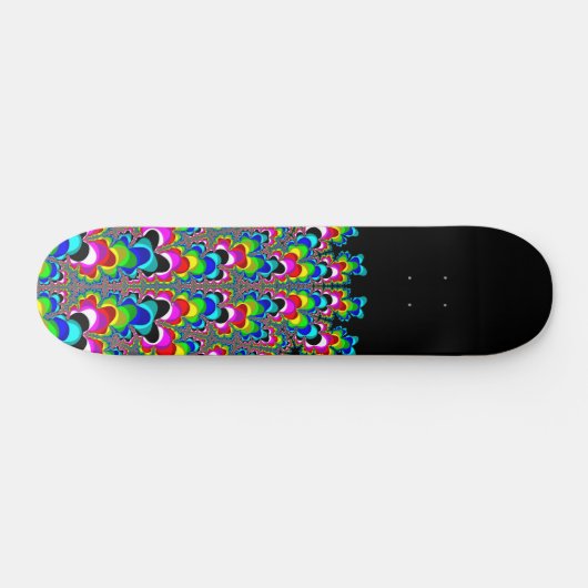 Regenboogwaterval - Fractale kunst Skateboard (Horizontaal)