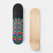 Regenboogwaterval - Fractale kunst Skateboard (Voorkant)
