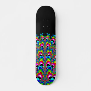 Regenboogwaterval - Fractale kunst Skateboard
