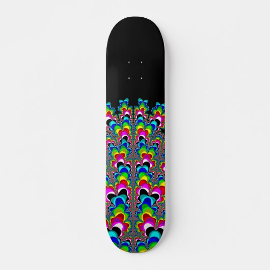 Regenboogwaterval - Fractale kunst Skateboard (Voorkant)