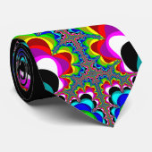 Regenboogwaterval - Fractale kunst Stropdas (Opgerold)