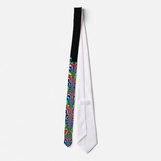 Regenboogwaterval - Fractale kunst Stropdas (Achterkant)