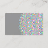 Regenboogwaterval - Fractale kunst Visitekaartje (Achterkant)