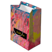Regenboogwaterval schilderen medium cadeauzakje (Voorkant Gekanteld)