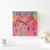 Regenboogwaterval schilderen  vierkante klok (Huis)