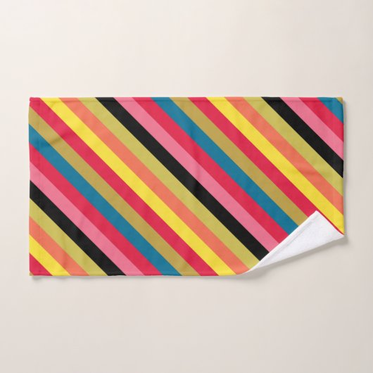 Regenboogwatervalstrips Bad Handdoek (Handdoek)