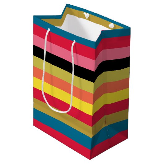 Regenboogwatervalstrips Medium Cadeauzakje (Voorkant Gekanteld)