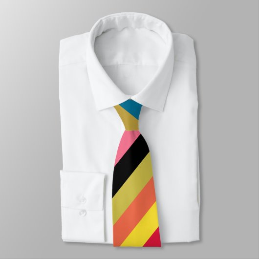 Regenboogwatervalstrips Stropdas (Gebonden)