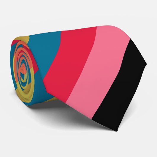 Regenboogwatervalstrips Stropdas (Opgerold)