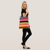 Regenboogwatervalstrips Tote Bag (Op model)