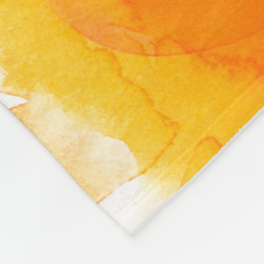 RegenboogWaterverf Abstract Fleece Deken (Hoek)