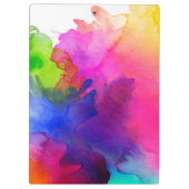 RegenboogWaterverf Abstract Klembord (Achterkant)