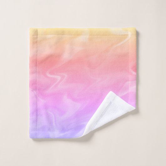 Regenboogwaterverf Bad Handdoek (Wasdoekje)