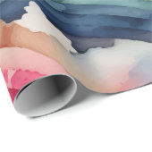 regenboogwaterverf cadeaupapier (Rol Hoek)