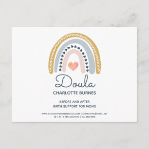 RegenboogWaterverf Doula Briefkaart