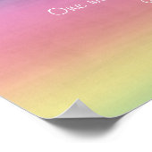 Regenboogwaterverf één dag per poster (Hoek)