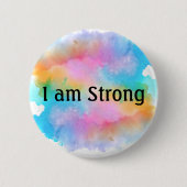 RegenboogWaterverf Inspirerend Button (Voorkant)