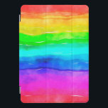 RegenboogWaterverf iPad Pro Cover<br><div class="desc">Rainbow-Waterverf Bescherm uw iPad met een aangepaste cover die geschikt is voor uw superheldtablet. Het multifunctionele ontwerp vouwt zich in veelvoudige standposities voor hands-free helden.</div>