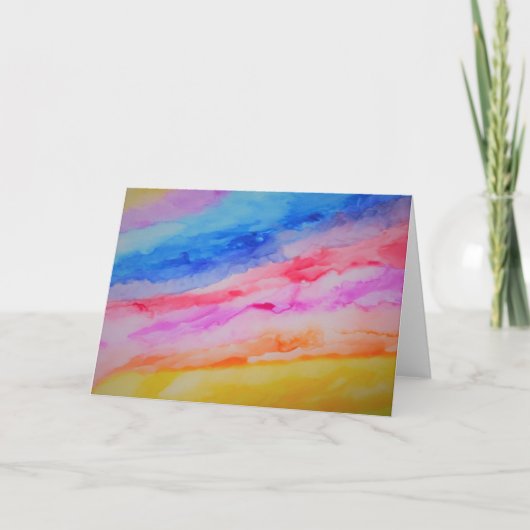  regenboogWaterverf Kaart (Voorkant)