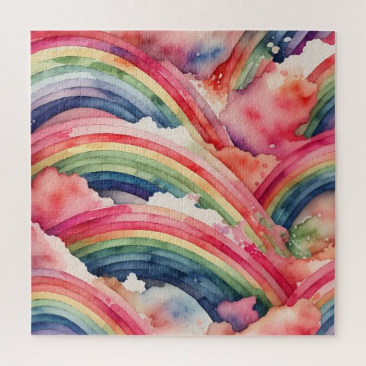 regenboogwaterverf legpuzzel (Verticaal)