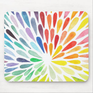 RegenboogWaterverf Muismat, nieuwe Muismat