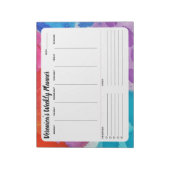 RegenboogWaterverf om een lijstblok te doen Notitieblok (Linkerzijde)