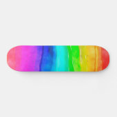 RegenboogWaterverf Persoonlijk Skateboard (Horizontaal)