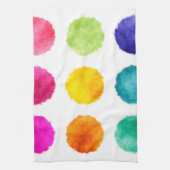 Regenboogwaterverf stippen theedoek (Verticaal)