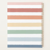 RegenboogWaterverf Stripes Homeschool Planner (Achterkant)