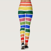 RegenboogWaterverf Stripes kleurig Leggings (Achterkant)